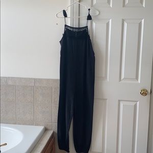 Madewell 97 raw silk drop crotch jumpsuit S